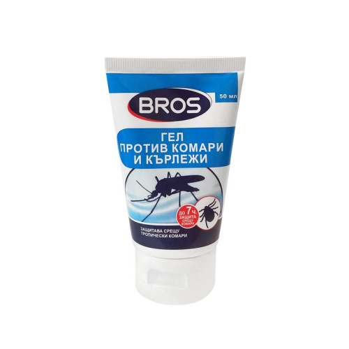 Bros Mosquito and Tick Repellent Gel 1.69 fl oz (50 ml)