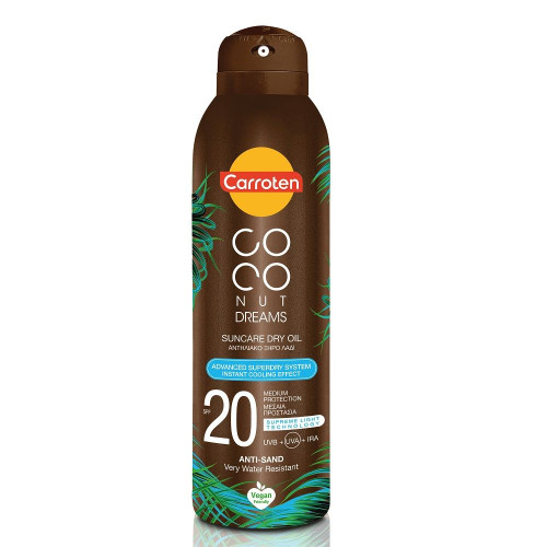 Carroten Coconut Dreams Dry Body Oil Sunscreen SPF 20 5.07 fl oz (150 ml)