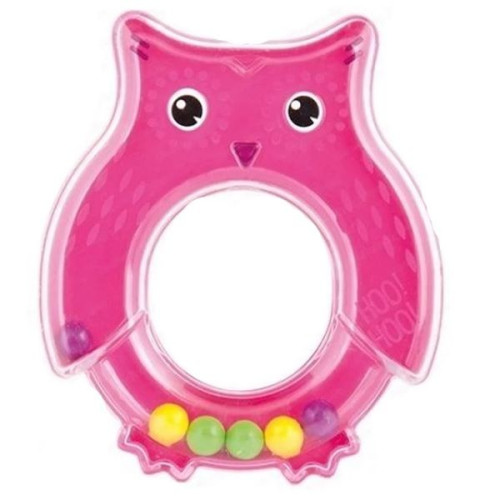 Canpol Babies Owl Rattle for Children Red 0+ Months