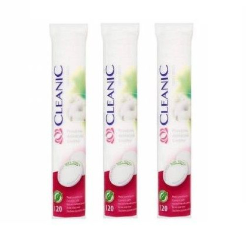 Cleanic Pure Promo Set Makeup Remover Pads 3 x 120 pcs