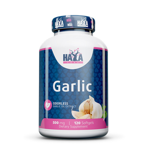 Haya Labs Odorless Garlic 500 mg 120 Softgel Capsules
