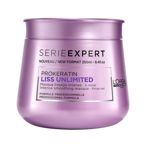 L'oreal Professionnel Liss Unlimited Smoothing Mask for Dry Curly and Unruly Hair 8.45 fl oz (250 ml)