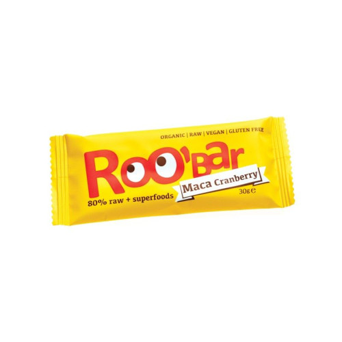 Roobar Maca Cranberry Organic Raw Dessert with Maca and Cranberry 1.06 oz (30 g)