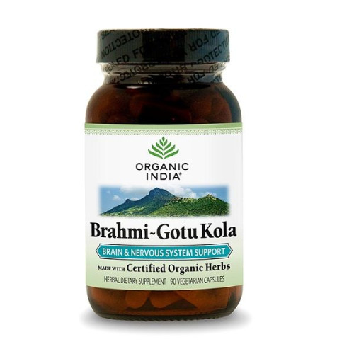 Organic India Brahmi-Gotu Kola for Stress 90 Capsules