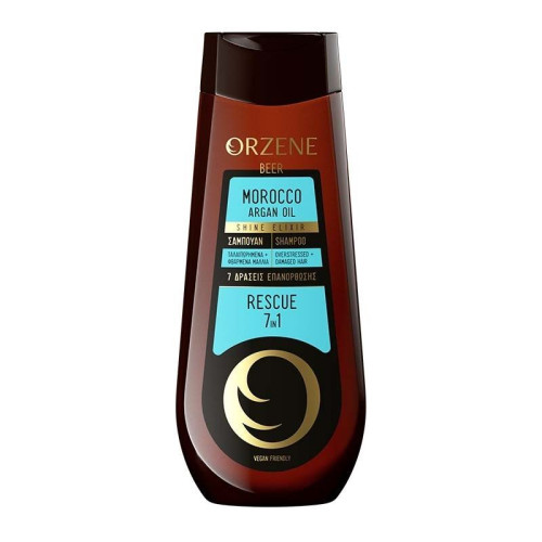 Orzene Beer Morocco Argan Oil Shampoo for Damaged and Stressed Hair 13.53 fl oz (400 ml)