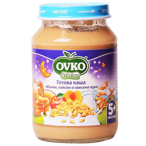 Ovko Milk Porridge with Apples Apricots and Oats for Children 5+ Months 6.7 oz (190 g) - 7004