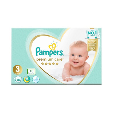 Pampers Premium Care 3 Midi Baby Diapers 13.2-22 lb (6-10 kg) 120 pcs