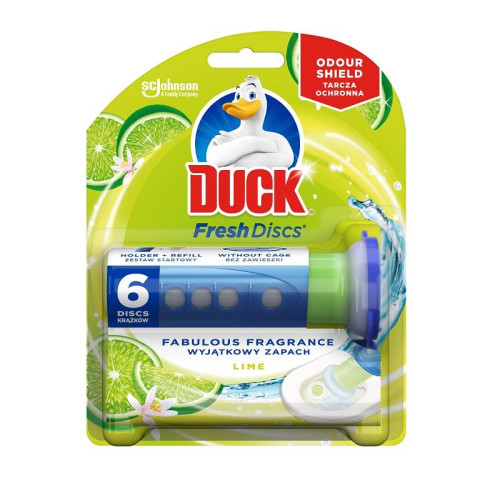 Duck Lime Gel Disc for Toilet Bowl with Lemon Scent