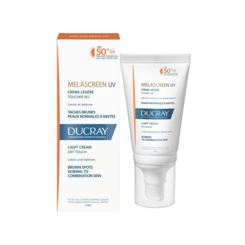 Ducray Melascreen Lightweight Sunscreen Cream for Face SPF 50 1.35 fl oz (40 ml)