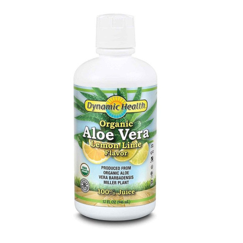Dynamic Health Aloe Vera Juice with Lemon and Lime 31.99 fl oz (946 ml)