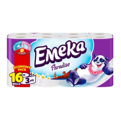 Emeka Paradise Scented 3-ply Toilet Paper 16 Rolls