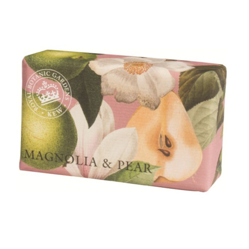 English Soap Luxury Soap with Magnolia and Pear Scent 8.47 oz (240 g)