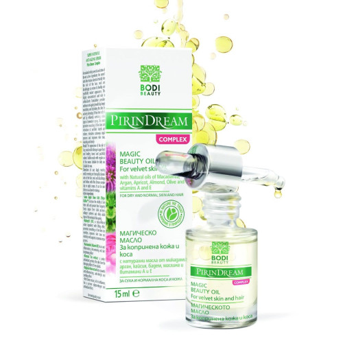 Pirin Dream Dry Oil for Beautiful Skin and Hair 0.51 fl oz (15 ml)