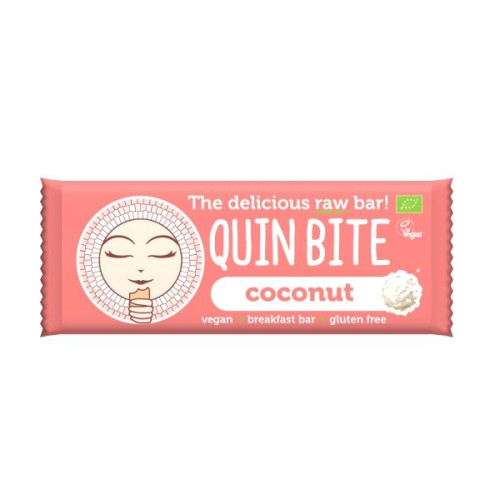 Quin Bite Coconut Organic Vegan Raw Bar 1.06 oz (30 g)