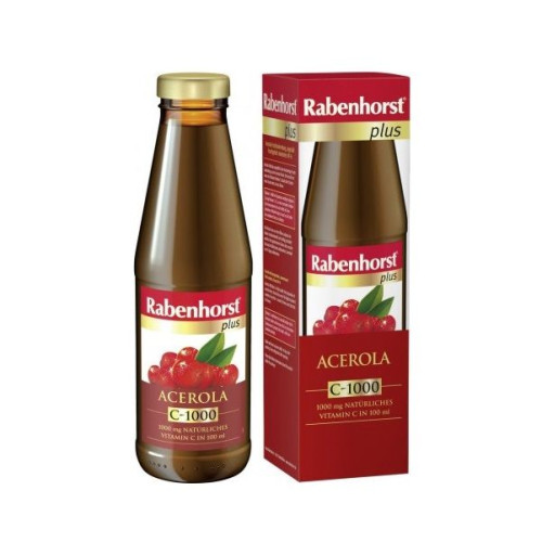 Rabenhorst Plus Natural Acerola Juice with Vitamin C 15.22 fl oz (450 ml)