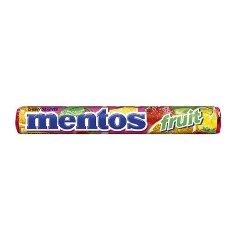 Mentos Fruit Chewing Candy with Fruit Flavors 1.34 oz (38 g)