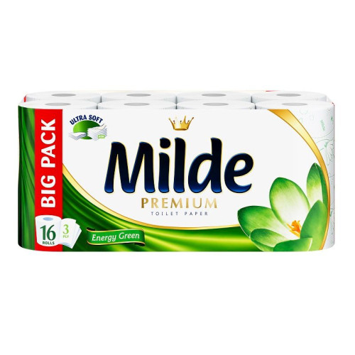 Milde Premium Energy Green Scented 3-ply Toilet Paper 16 Rolls