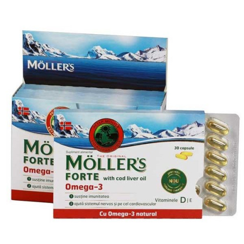 Moller's Forte Omega-3 with Cod Liver Oil 150 Capsules