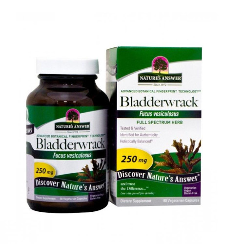 Nature's Answer Brown Seaweed Fucus for Normal Thyroid Function 250 mg 90 Capsules
