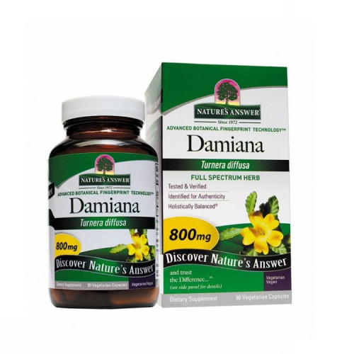 Nature's Answer Damiana for Hormonal Problems 800 mg 90 Capsules
