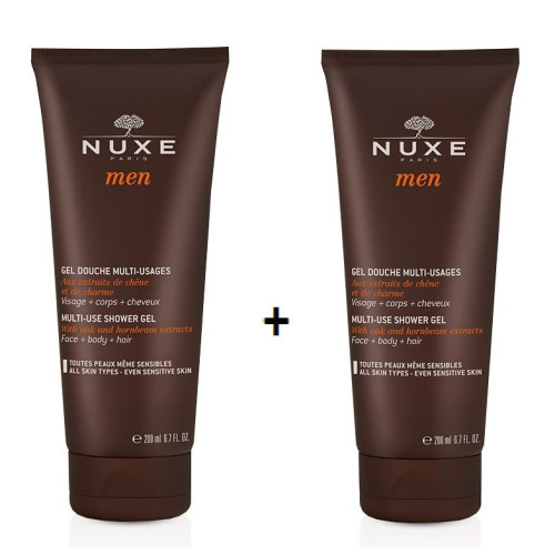 Nuxe Men Promo Set Multifunctional Shower Gel for Men for Face Body and Hair 74.39 fl oz (2200 ml)