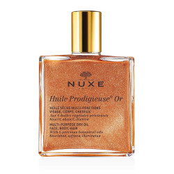 Nuxe Prodigieuse Dry Oil with Gold Particles for Face Hair and Body 3.38 fl oz (100 ml)