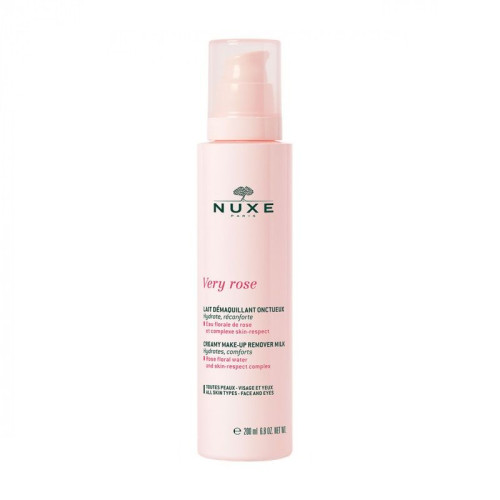 Nuxe Very Rose Creamy Cleansing Milk for Makeup 6.76 fl oz (200 ml)