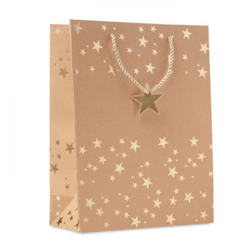 Elite Gift Paper Bag - Gold Ribbon Max