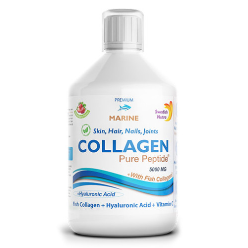 Swedish Nutra Fish Collagen 5,000mg with Hyaluronic Acid 5mg 16.91 fl oz (500 ml)