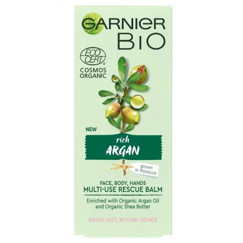 Garnier Bio Argan Universal Organic Balm for Face Hands and Body with Argan 1.69 fl oz (50 ml)