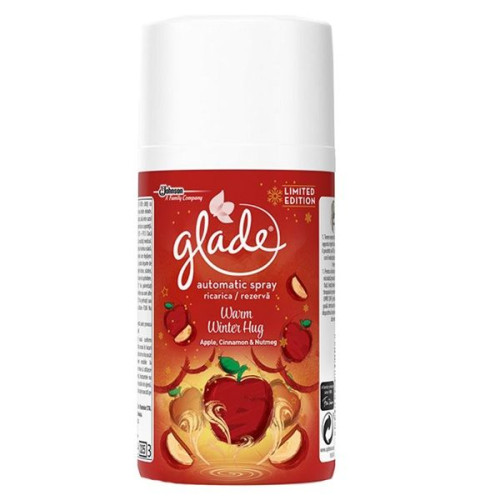 Glade Warm Winter Hug Refill for Air Freshener with Apple and Cinnamon Scent 9.1 fl oz (269 ml)