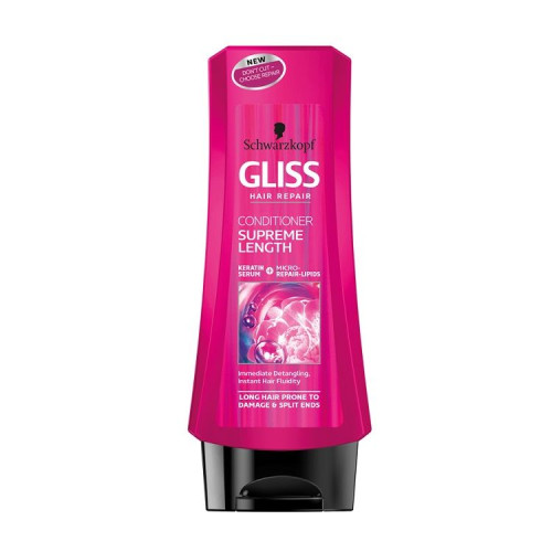 Gliss Supreme Length Conditioner for Long Hair with Regenerating micro-lipids and Peony Extract 6.76 fl oz (200 ml)