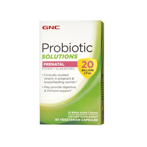 GNC Probiotic Solutions Prenatal Probiotic for Good Digestion and Immunity for Pregnant Women and Nursing Mothers 30 Vcaps