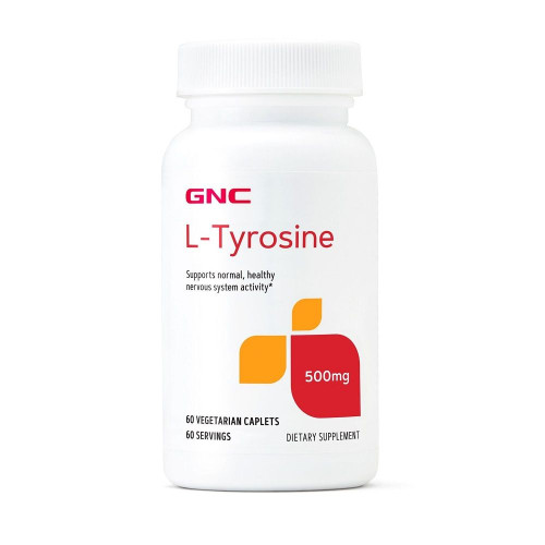 GNC L-Tyrosine for Good Mental and Emotional Health 500 mg 60 Tablets