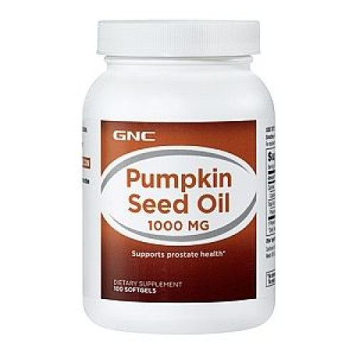 GNC Pumpkin Seed Oil for Prostate Health 1000 mg 100 Capsules