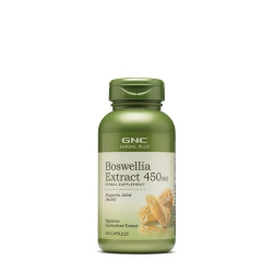 GNC Herbal Plus Boswellia Resin Extract for Joint Pain and Inflammation 450 mg 100 Capsules