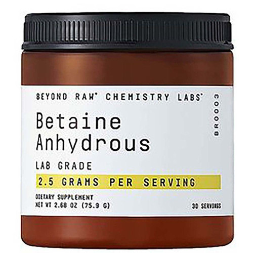 GNC Beyond Raw Chemistry Labs Betaine Anhydride Powder 2.68 oz (75.9 g)