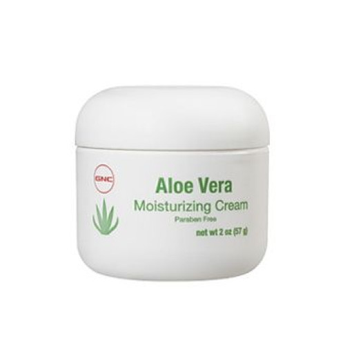 GNC Aloe Vera Moisturizing Cream for Skin Irritations 2.01 oz (57 g)