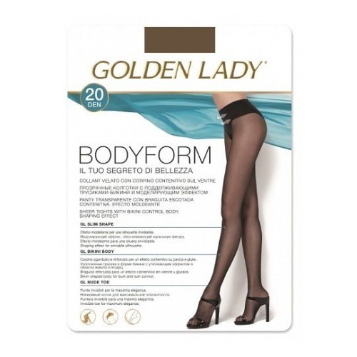 Golden Lady Body Form Women's Elastic Tights Color Castoro Size 2-S 1 pc