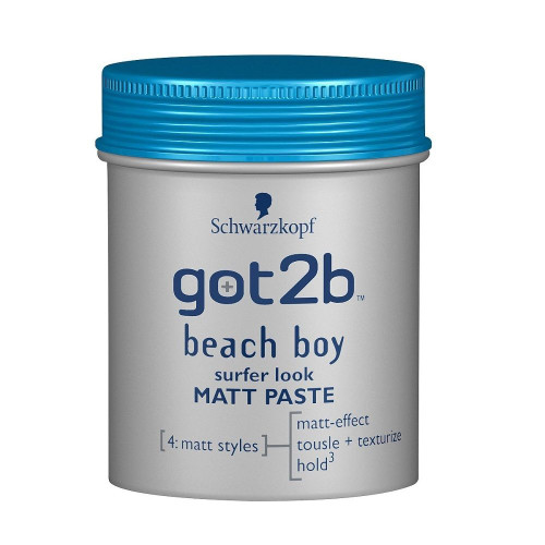 Got2b Beach Boy Mattifying Hair Paste with Beach Effect 3.38 fl oz (100 ml)