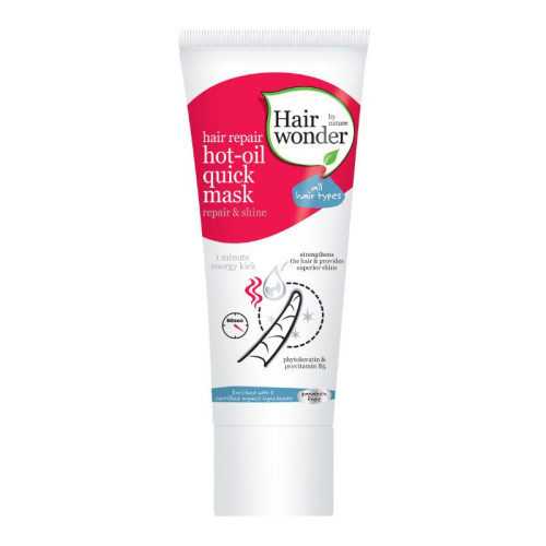 Hairwonder Hair Repair Restorative Quick Mask - Hot Oil for All Hair Types 3.38 fl oz (100 ml)