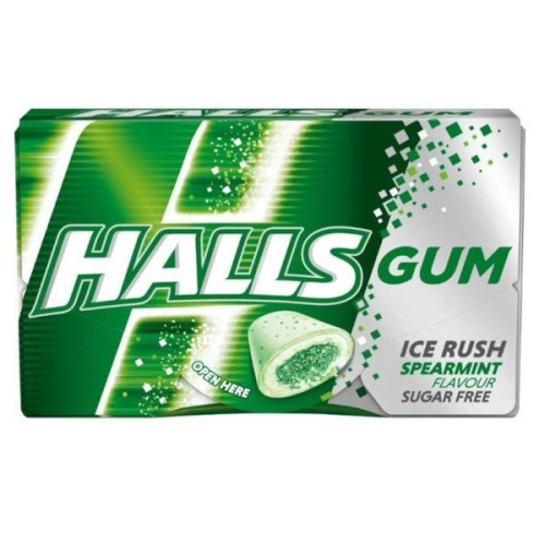 Halls Spearmint SpearMint Flavor Chewing Gum 0.63 oz (18 g)