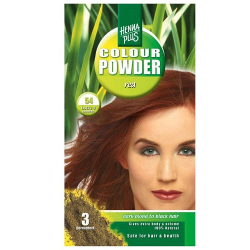 Hennaplus Color Powder Henna for Hair Color 54 Red 3.53 oz (100 g)