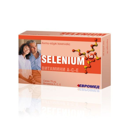 Euromed Selenium Ace Selenium Complex for High Immunity 75 mcg 20 Tablets