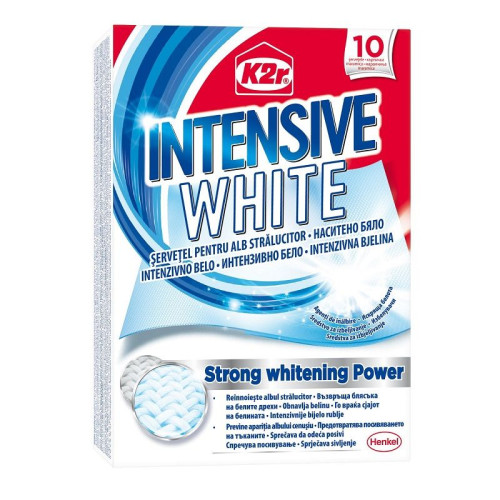 K2r Intensive White Wipes for Enhancing the Shine of White Clothes 10 pcs