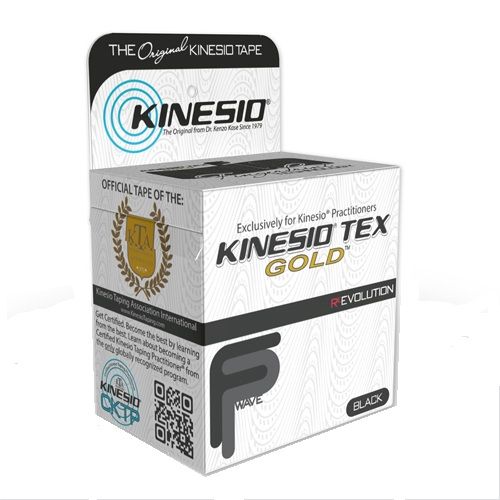 Kinesio Tex Gold Therapeutic Tape Black 1.97 in (5 cm) x 5m