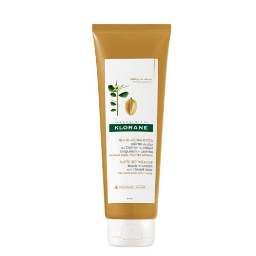 Klorane Restorative Leave-in Fluid with Desert Date for Dry and Damaged Hair 4.23 fl oz (125 ml)