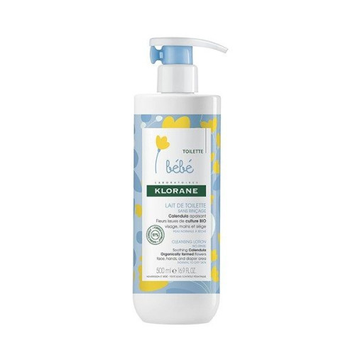 Klorane Baby Gentle Baby Shower Gel for Hair and Body with Calendula Extract 16.91 fl oz (500 ml)