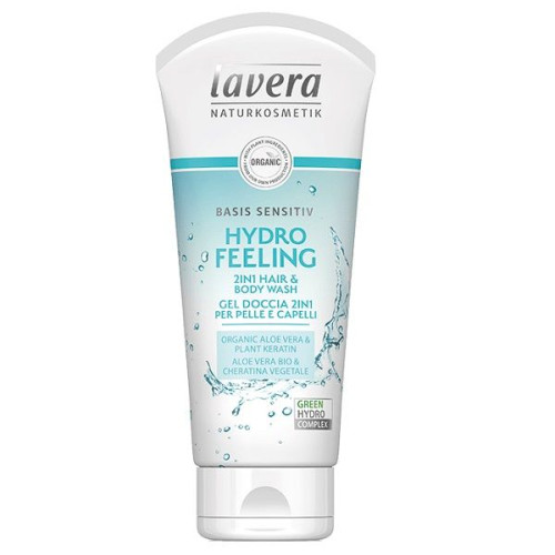 Lavera Hydro Feeling Hydrating Shower Gel for Hair and Body 2 in 1 6.76 fl oz (200 ml)
