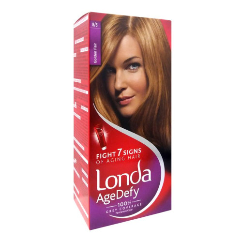 Londa Age Defy Cream Hair Color for Complete Gray Coverage Color 8/3